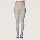 Paul Signac - Mount Saint Michel Fog en Sun Leggings (Voorkant)