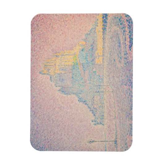 Paul Signac - Mount Saint Michel Fog en Sun Magneet (Verticaal)