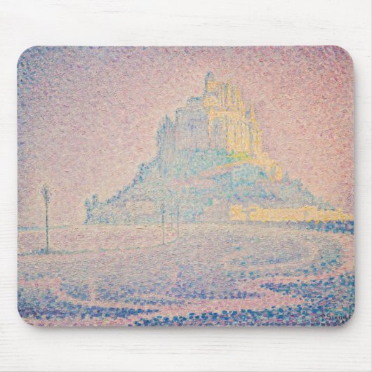 Paul Signac - Mount Saint Michel Fog en Sun Muismat (Voorkant)