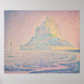Paul Signac - Mount Saint Michel Fog en Sun Poster (Voorkant)