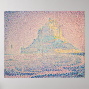 Paul Signac - Mount Saint Michel Fog en Sun Poster