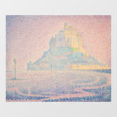 Paul Signac - Mount Saint Michel Fog en Sun Raamsticker (Vel)