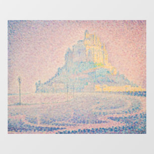 Paul Signac - Mount Saint Michel Fog en Sun Raamsticker