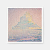 Paul Signac - Mount Saint Michel Fog en Sun Servet (Voorkant)
