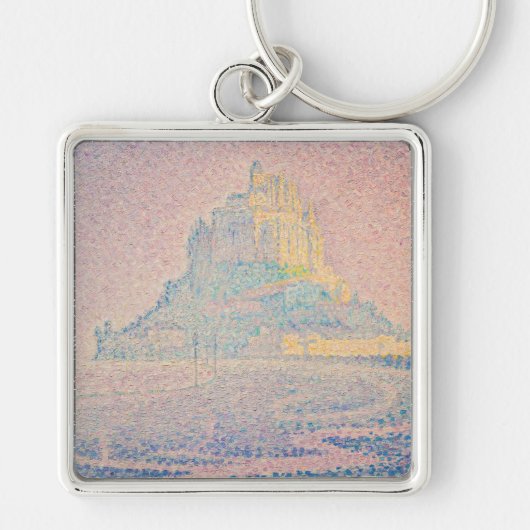 Paul Signac - Mount Saint Michel Fog en Sun Sleutelhanger (Voorkant)