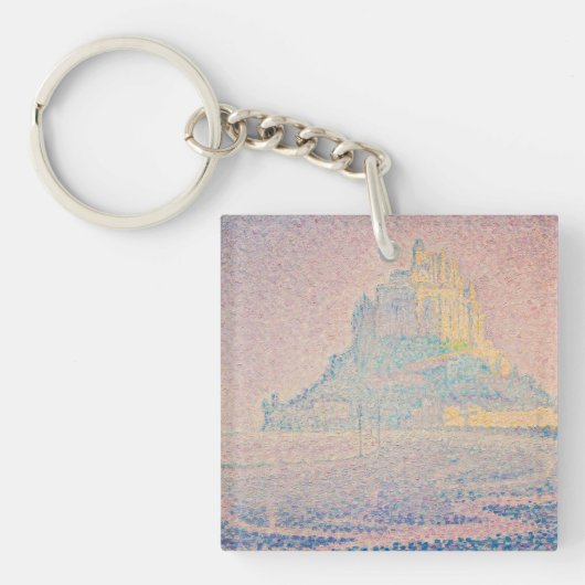 Paul Signac - Mount Saint Michel Fog en Sun Sleutelhanger (Voorkant)