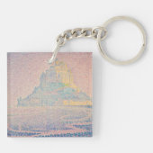 Paul Signac - Mount Saint Michel Fog en Sun Sleutelhanger (Achterkant)