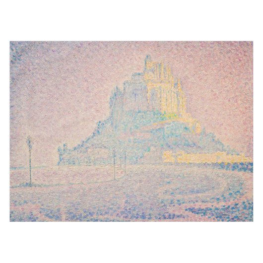 Paul Signac - Mount Saint Michel Fog en Sun Tafelkleed (Voorkant (Horizontaal))