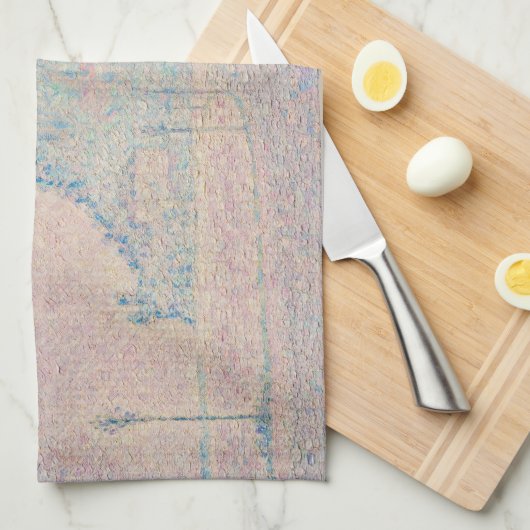 Paul Signac - Mount Saint Michel Fog en Sun Theedoek (Quarter Fold)