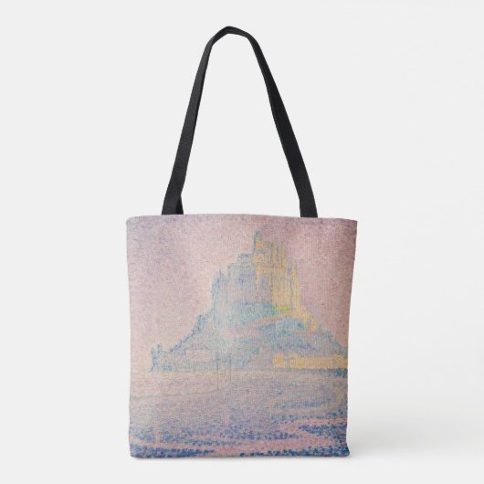 Paul Signac - Mount Saint Michel Fog en Sun Tote Bag (Achterkant)