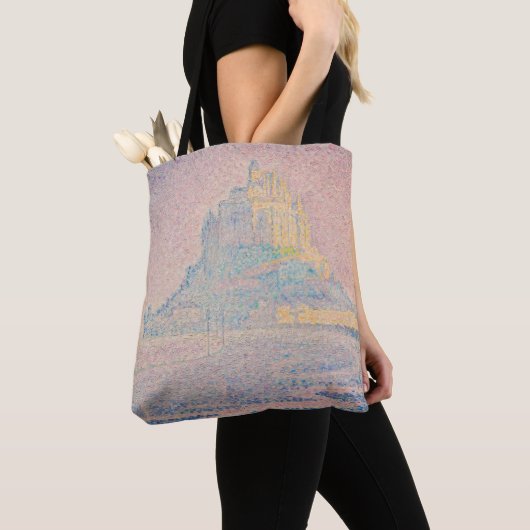 Paul Signac - Mount Saint Michel Fog en Sun Tote Bag (Dichtbij)