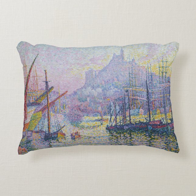 Paul Signac - Notre-Dame-de-la-Garde, Marseille Accent Kussen (Voorkant)