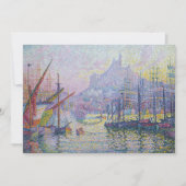 Paul Signac - Notre-Dame-de-la-Garde, Marseille Bedankkaart (Voorkant)