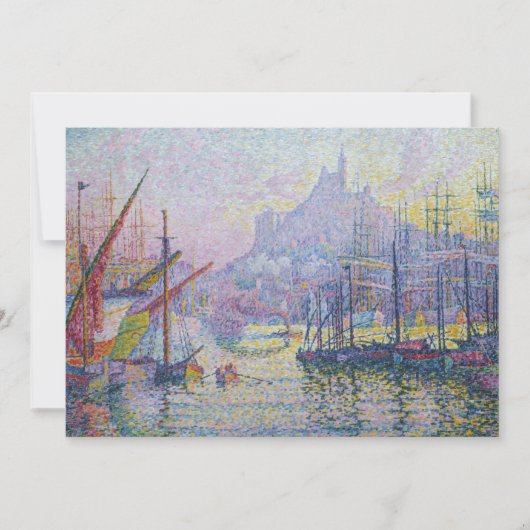 Paul Signac - Notre-Dame-de-la-Garde, Marseille Bedankkaart (Voorkant)