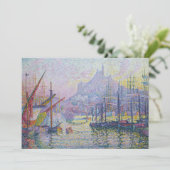 Paul Signac - Notre-Dame-de-la-Garde, Marseille Bedankkaart (Staand voorkant)