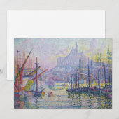 Paul Signac - Notre-Dame-de-la-Garde, Marseille Bedankkaart (Voorkant / Achterkant)