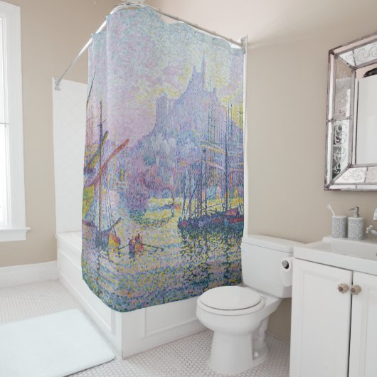 Paul Signac - Notre-Dame-de-la-Garde, Marseille Douchegordijn (In situ)