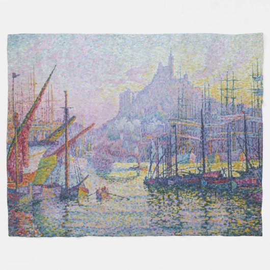 Paul Signac - Notre-Dame-de-la-Garde, Marseille Fleece Deken (Voorkant (Horizontaal))