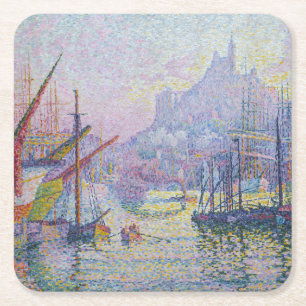 Paul Signac - Notre-Dame-de-la-Garde, Marseille Kartonnen Onderzetters