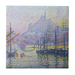 Paul Signac - Notre-Dame-de-la-Garde, Marseille Tegeltje