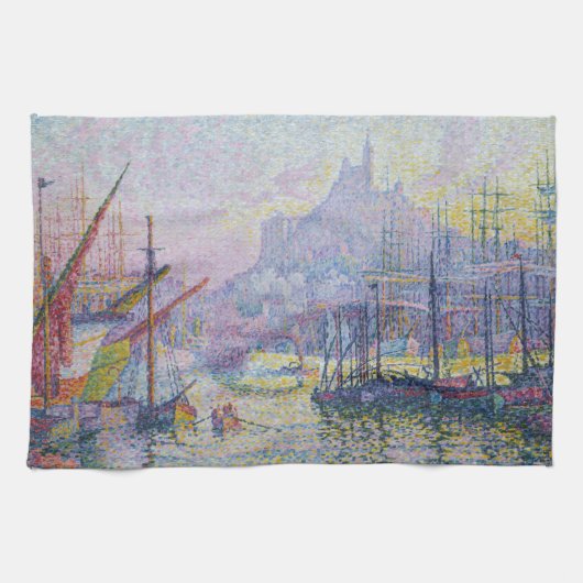 Paul Signac - Notre-Dame-de-la-Garde, Marseille Theedoek (Horizontaal)