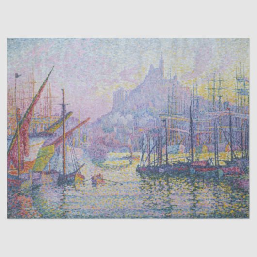 Paul Signac - Notre-Dame-de-la-Garde, Marseille Tissuepapier (Voorkant)