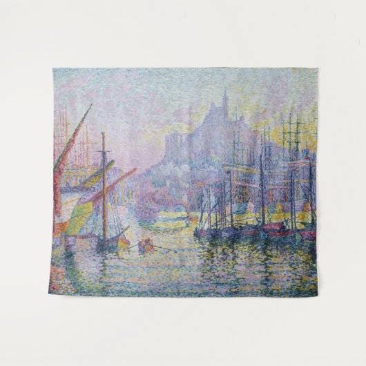 Paul Signac - Notre-Dame-de-la-Garde, Marseille Wandkleed (Voorkant (horizontaal))