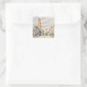 Paul Signac Painting Vierkante Sticker (Tas)