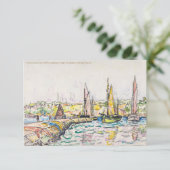 Paul Signac-Petit Andely-The River Bank 1920-1929 Aankondiging (Staand voorkant)