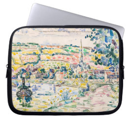 Paul Signac-Petit Andely-The River Bank 1920-1929 Laptop Sleeve