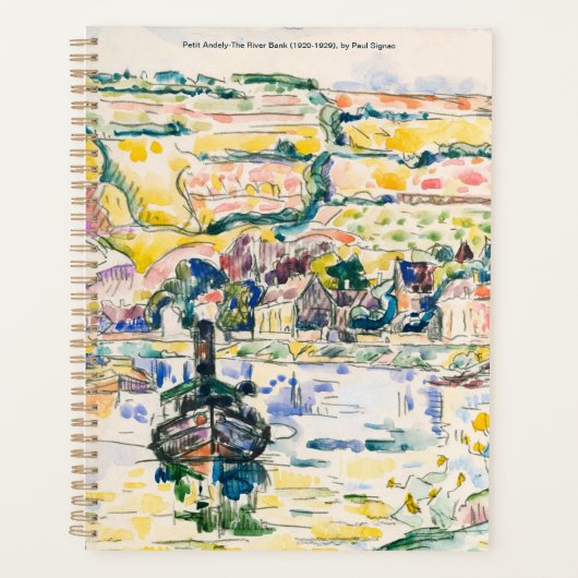 Paul Signac-Petit Andely-The River Bank 1920-1929 Planner (Voorkant)