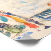 Paul Signac Pink Coastal Beach Art Print (Hoek)