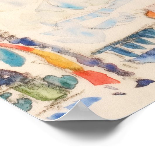 Paul Signac Pink Coastal Beach Art Print (Hoek)