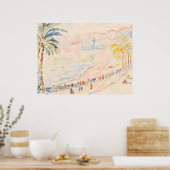 Paul Signac Pink Coastal Beach Art Print (Keuken)