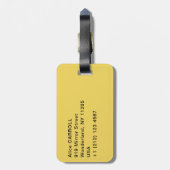 Paul Signac - Place des Lices, Saint-Tropez Bagagelabel (Achterkant verticaal)