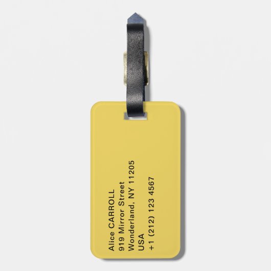 Paul Signac - Place des Lices, Saint-Tropez Bagagelabel (Achterkant verticaal)