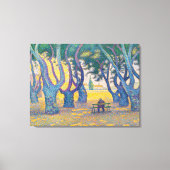 Paul Signac - Place des Lices, Saint-Tropez Canvas Afdruk (Voorkant)