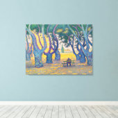 Paul Signac - Place des Lices, Saint-Tropez Canvas Afdruk (Insitu (Houten vloer))