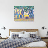 Paul Signac - Place des Lices, Saint-Tropez Canvas Afdruk (Insitu (Slaapkamer))