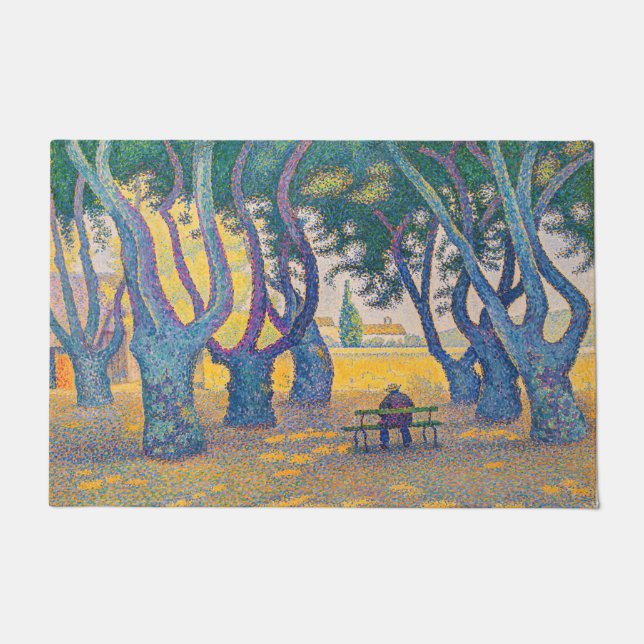 Paul Signac - Place des Lices, Saint-Tropez Deurmat (Voorkant)