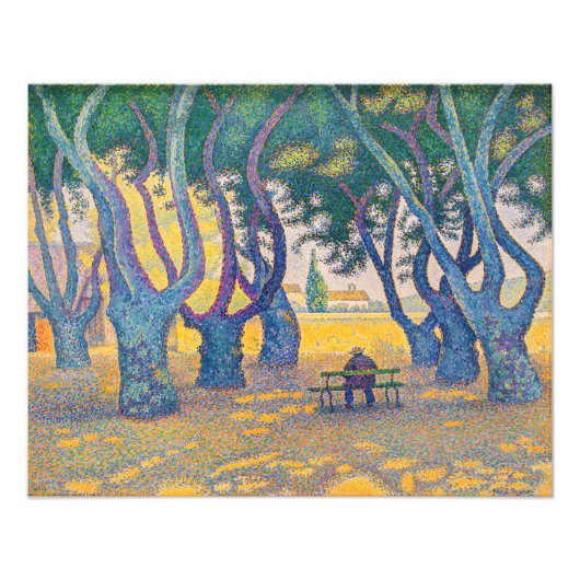 Paul Signac - Place des Lices, Saint-Tropez Foto Afdruk (Voorkant)