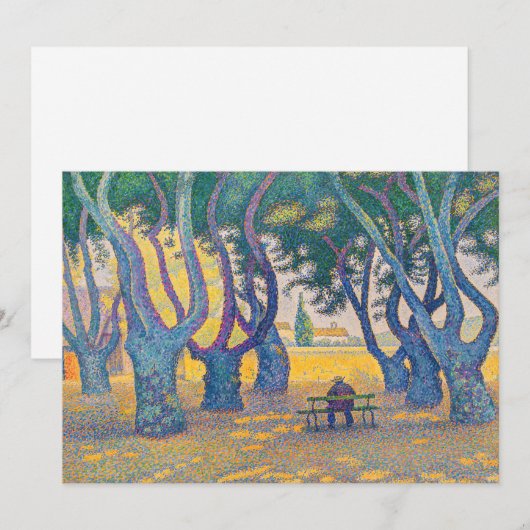 Paul Signac - Place des Lices, Saint-Tropez Kaart (Voorkant / Achterkant)