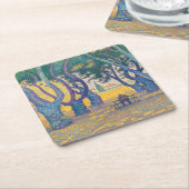 Paul Signac - Place des Lices, Saint-Tropez Kartonnen Onderzetters (Schuin)