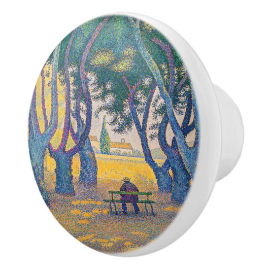 Paul Signac - Place des Lices, Saint-Tropez Keramische Knop (Rechts)