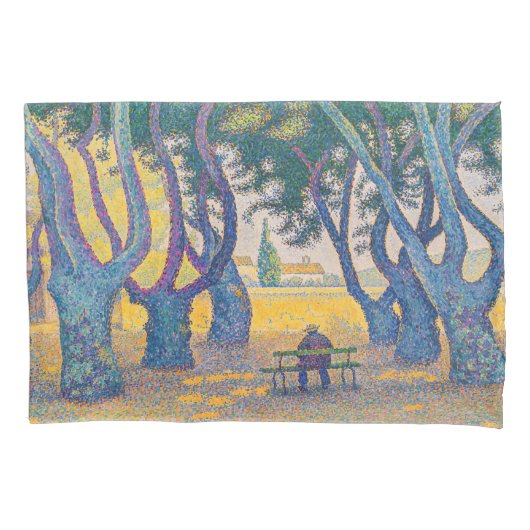 Paul Signac - Place des Lices, Saint-Tropez Kussensloop (Voorkant)