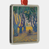 Paul Signac - Place des Lices, Saint-Tropez Metalen Ornament (Rechts)