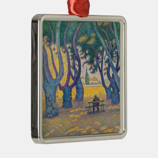 Paul Signac - Place des Lices, Saint-Tropez Metalen Ornament (Rechts)