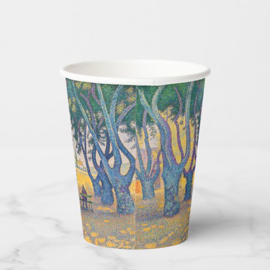 Paul Signac - Place des Lices, Saint-Tropez Papieren Bekers (Rechts)