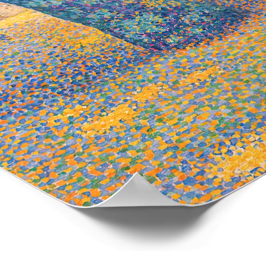 Paul Signac - Place des Lices, Saint-Tropez Poster (Hoek)