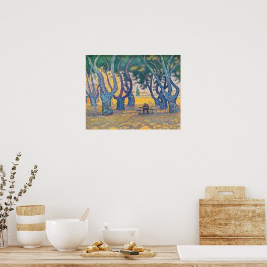 Paul Signac - Place des Lices, Saint-Tropez Poster (Keuken)